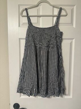 Abercrombie & Fitch Gingham Textured Dress